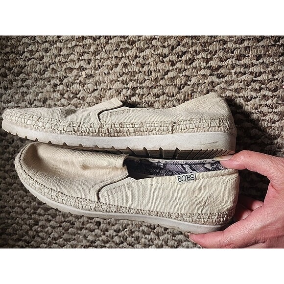 BOBS from Skechers Memory Foam High Jinx Womens Sz 8 Espadrille Slip On Shoes - Picture 6 of 12